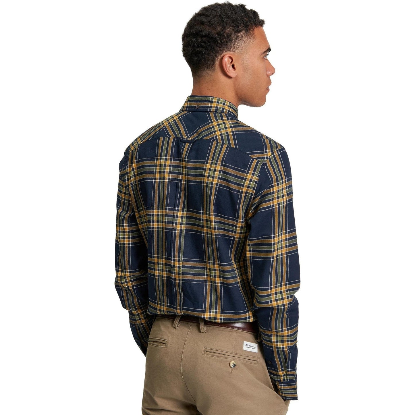Ben Sherman Mens Grid Check Long Sleeve Shirt