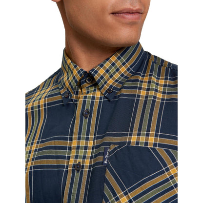 Ben Sherman Mens Grid Check Long Sleeve Shirt