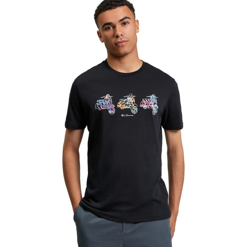 Ben Sherman Mens Scooter Spray Graphic Short Sleeve T-Shirt