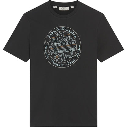 Ben Sherman Mens Amusement Hall Graphic Short Sleeve T-Shirt