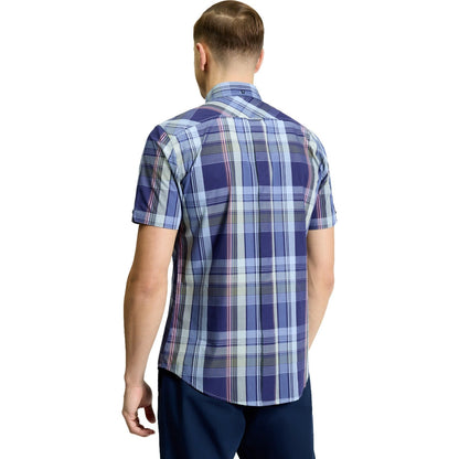 Ben Sherman Mens Block Check Short Sleeve Shirt