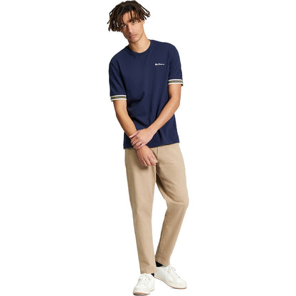 Ben Sherman Mens Pique Tipped Short Sleeve T-Shirt