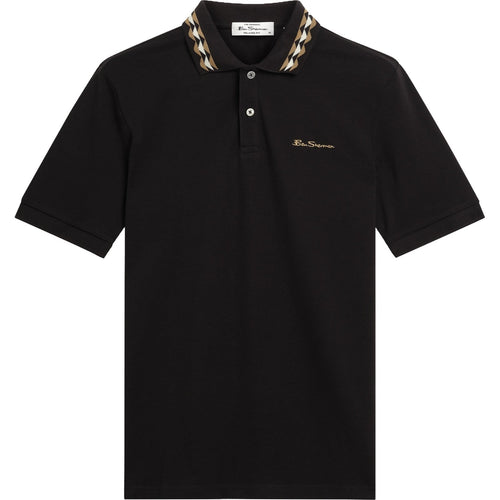 Ben Sherman Mens Collar Interest Big & Tall Short Sleeve Polo Shirt