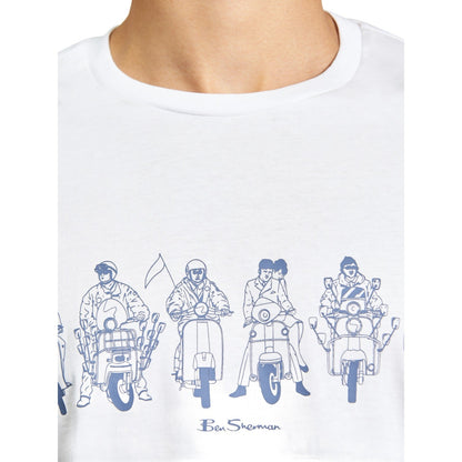 Ben Sherman Mens The Start Line Graphic Short Sleeve T-Shirt