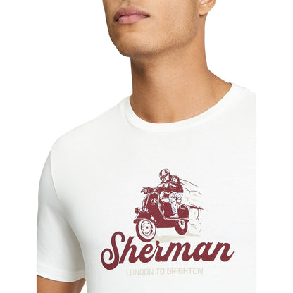Ben Sherman Mens Race Day Tee Graphic Short Sleeve T-Shirt
