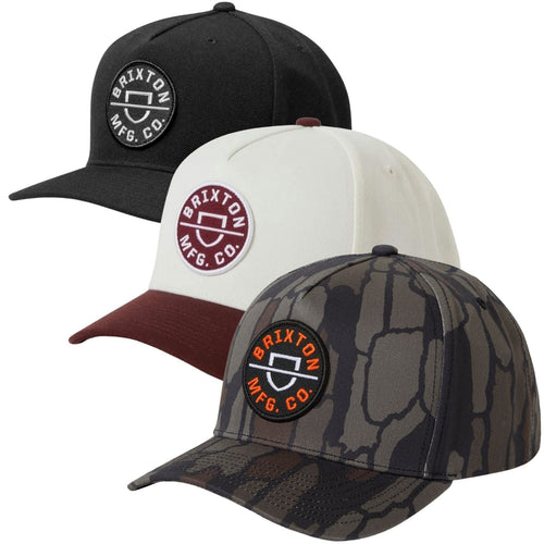Brixton Mens Crest Netplus Medium Profile Baseball Cap