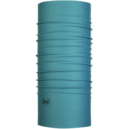 Buff Solid Stone Coolnet UV+ Insect Shield Tubular Neck Gaiter Blue