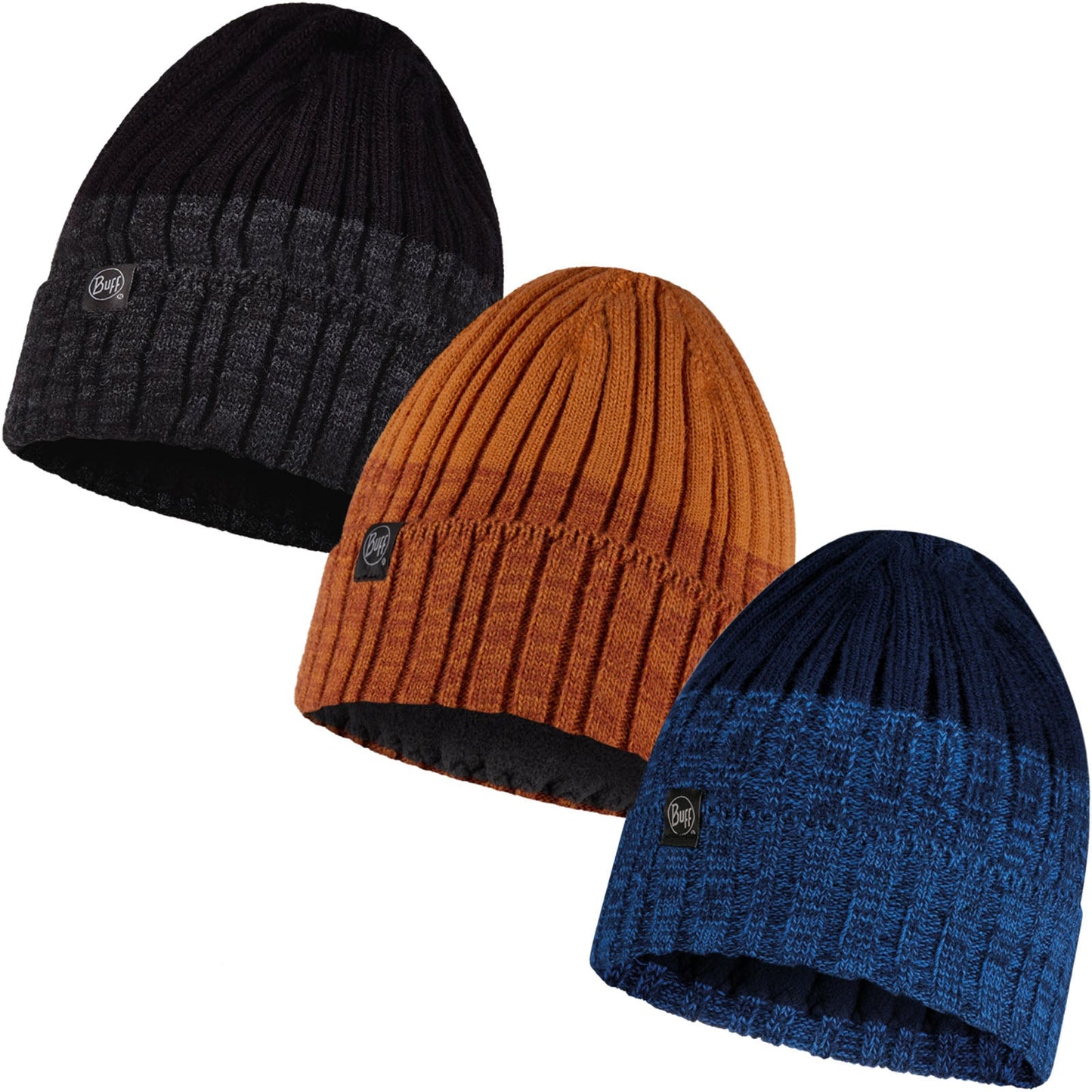 Buff Unisex Knitted Fleece Lined Beanie Hat