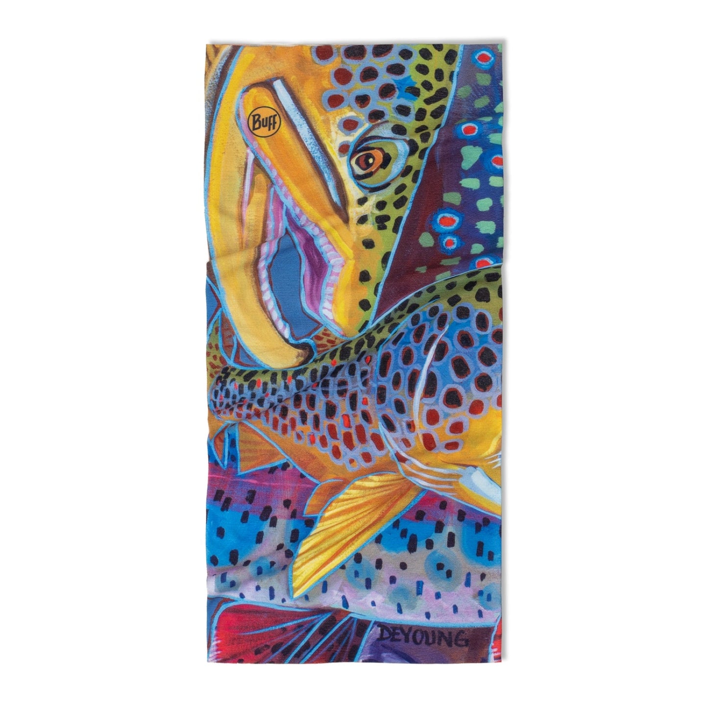 Buff Unisex Angler Coolnet UV Derek De Young Neck Gaiters