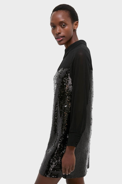 Black Sequin Josie Dress