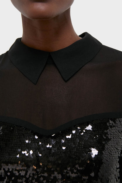 Black Sequin Josie Dress