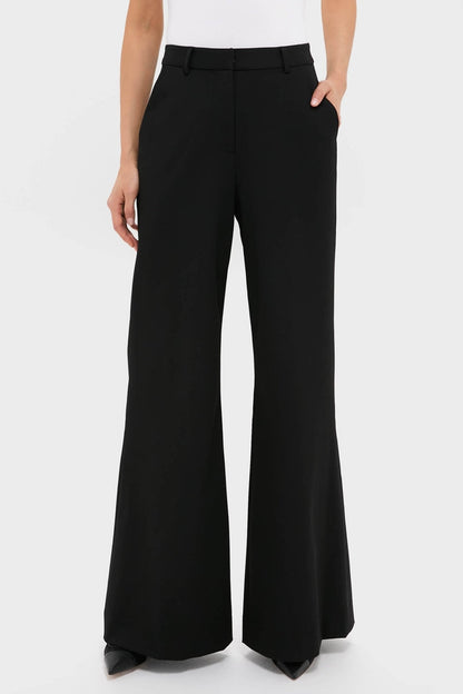 Black Pillar Wide Leg Pant