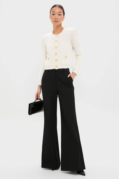 Black Pillar Wide Leg Pant