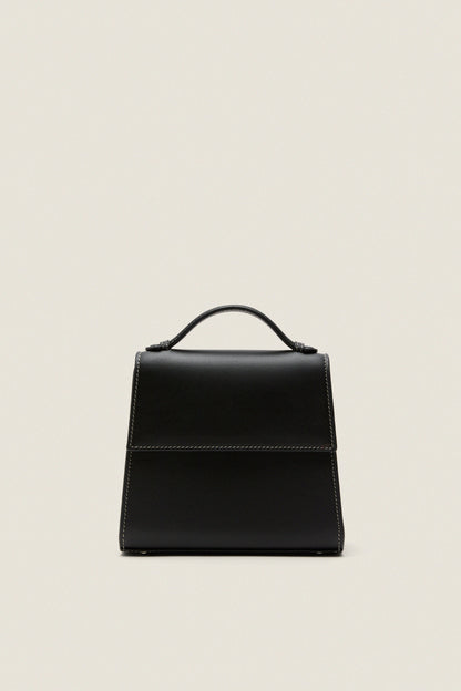 Black Nappa Small Top Handle