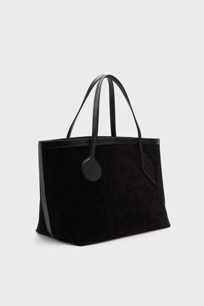 Black Suede Large Sprout Tote
