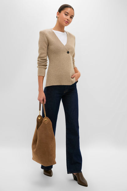 Bark Suede Jour Bag