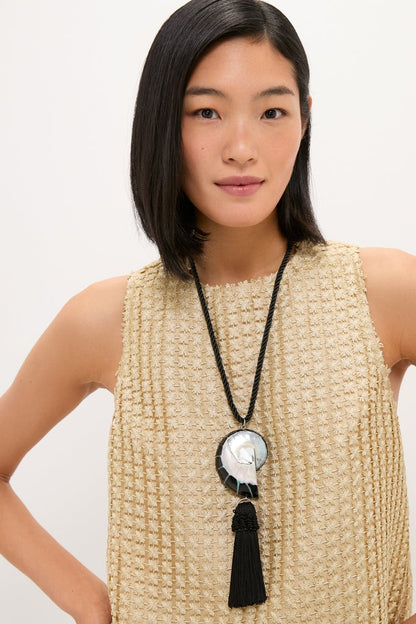 Black Nautilus Necklace