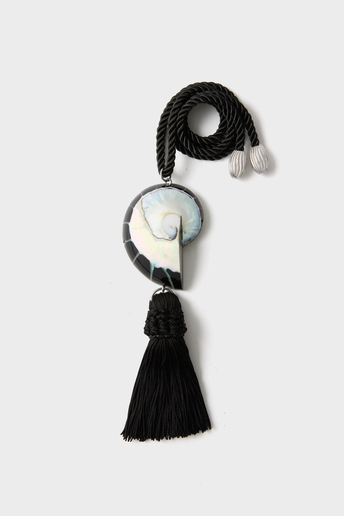 Black Nautilus Necklace