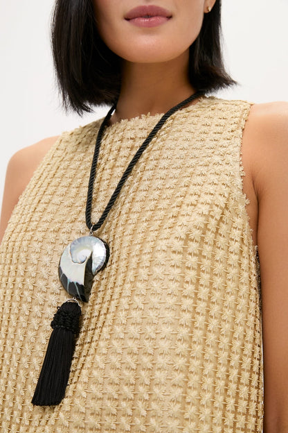 Black Nautilus Necklace