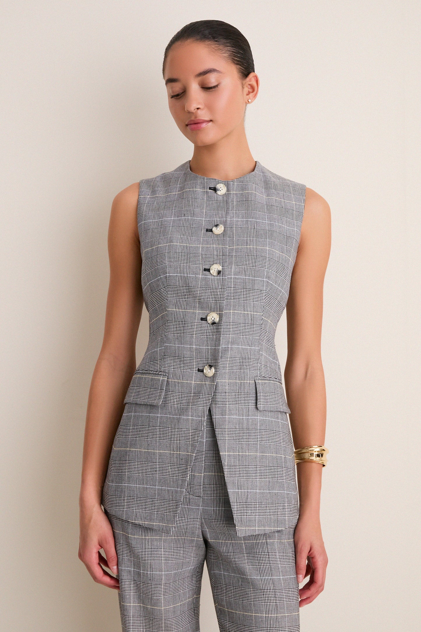 Black Multi Lois Vest