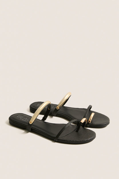 Black Vacay Sandals