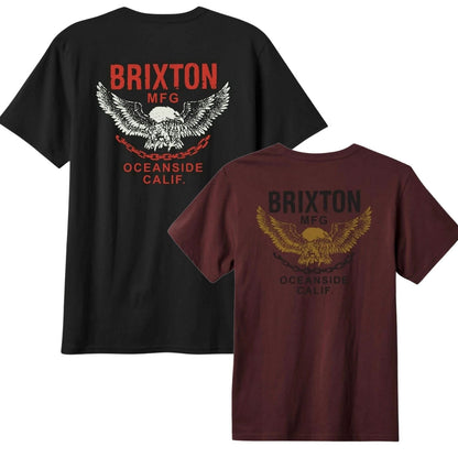 Brixton Mens Waller Vintage Graphic Short Sleeve T-Shirt