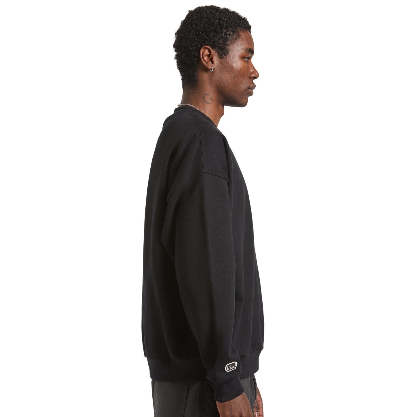 Brixton Mens Embroidered Heavyweight Oversized Crew Sweatshirt