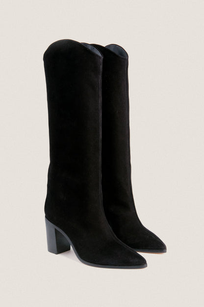 Black Maryana Block Boots