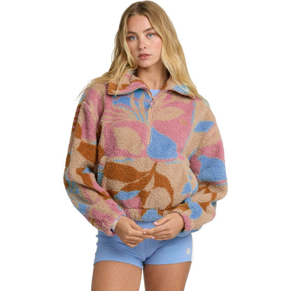 Billabong Womens Barra Polar Half Zip Fleece