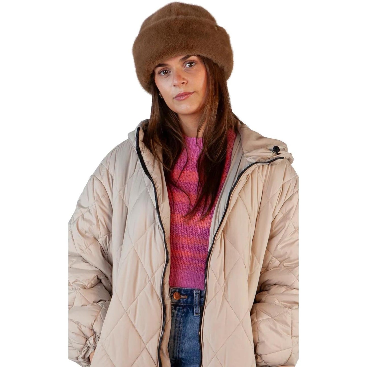 Barts Womens Cherrybush Faux Fur Cuffed Beanie Hat