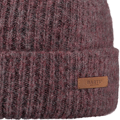 Barts Womens Witzia Stretchy Ribbed Knit Knitted Beanie Hat