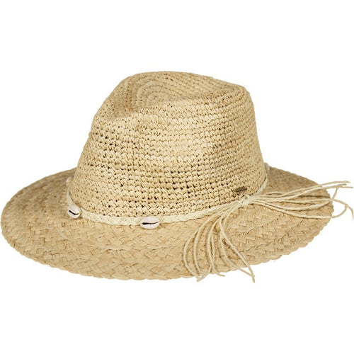 Barts Womens Alora Fedora Straw Hat - Natural - M