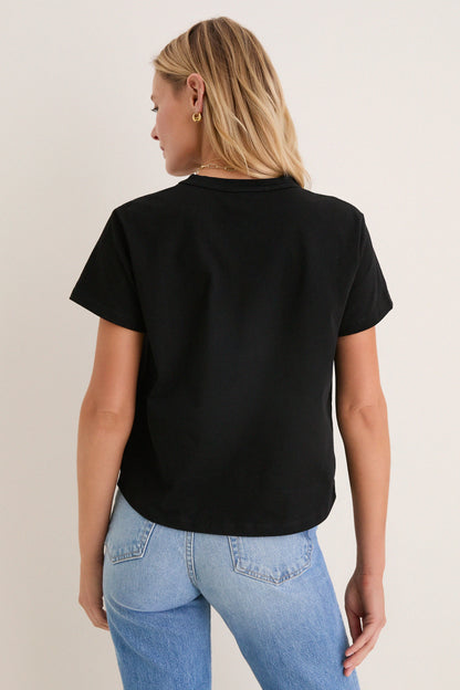 Black Parker Classic Tee