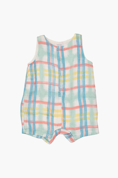Beach Plaid Shortie Romper