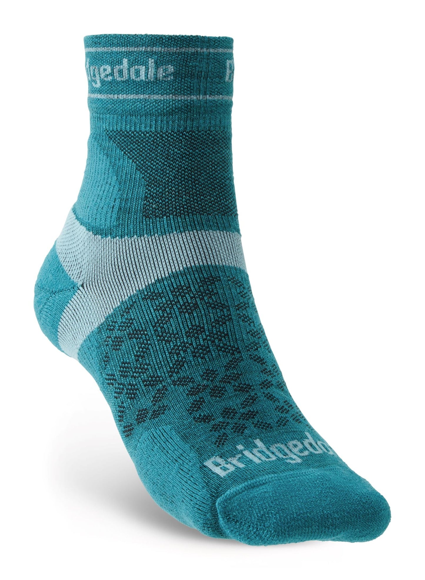 Bridgedale Womens Trail Run Ultralight T2 Merino Sport 3/4 Crew  Socks