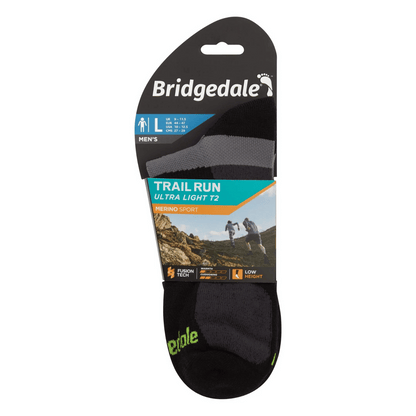 Bridgedale Mens Trail Run Ultralight T2 Merino Sport Low Socks