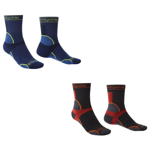 Bridgedale Mens Trail Run Midweight T2 Merino Sport Crew  Socks