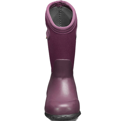 BOGS Kids York Solid Waterproof Wellington Boots - Plum