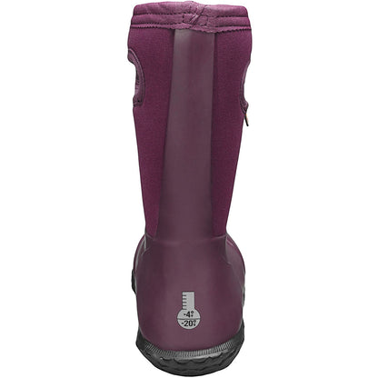 BOGS Kids York Solid Waterproof Wellington Boots - Plum