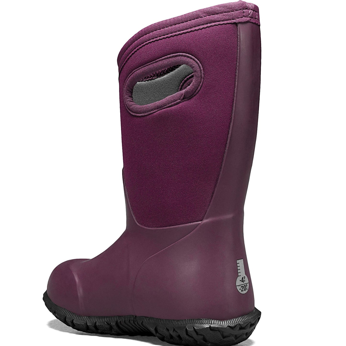 BOGS Kids York Solid Waterproof Wellington Boots - Plum