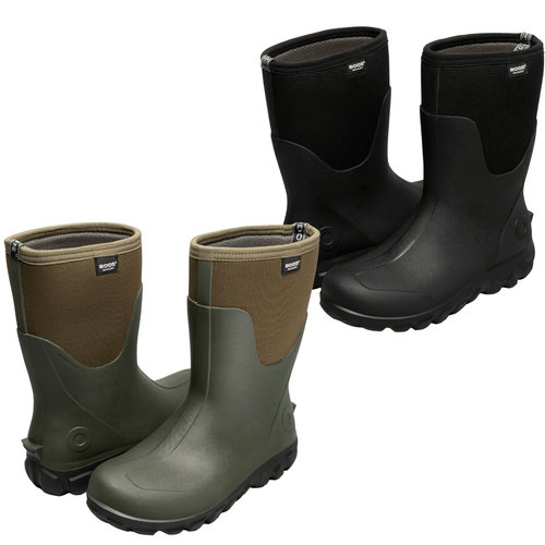 BOGS Mens Classic Seamless Mid Waterproof Wellies