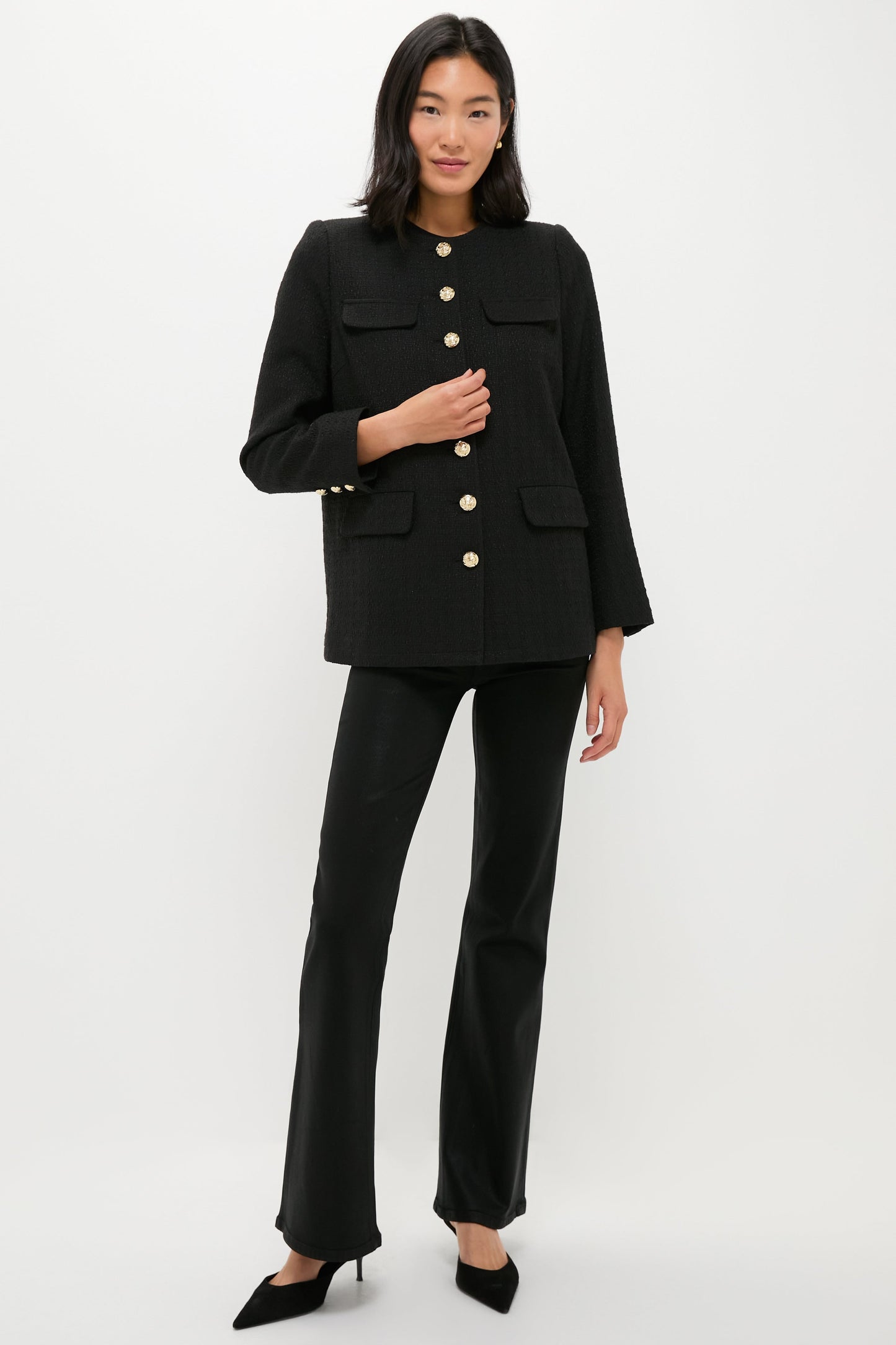 Black Tweed Jennings Jacket
