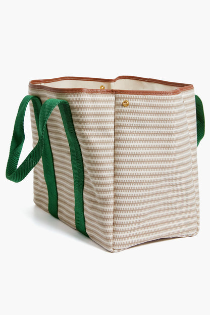 Beige Traversee L Zip Tote