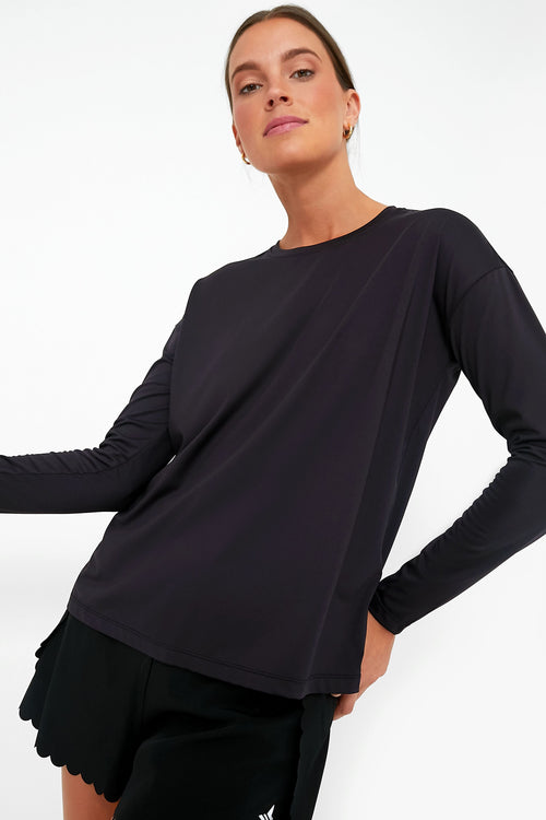 Black Long Sleeve Performance Jersey Ryan Boyfriend Tee