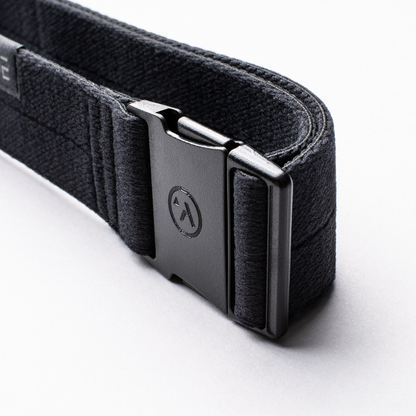 Arcade Mens Hemmingway Slim Webbed Belt - Black/Black - OS