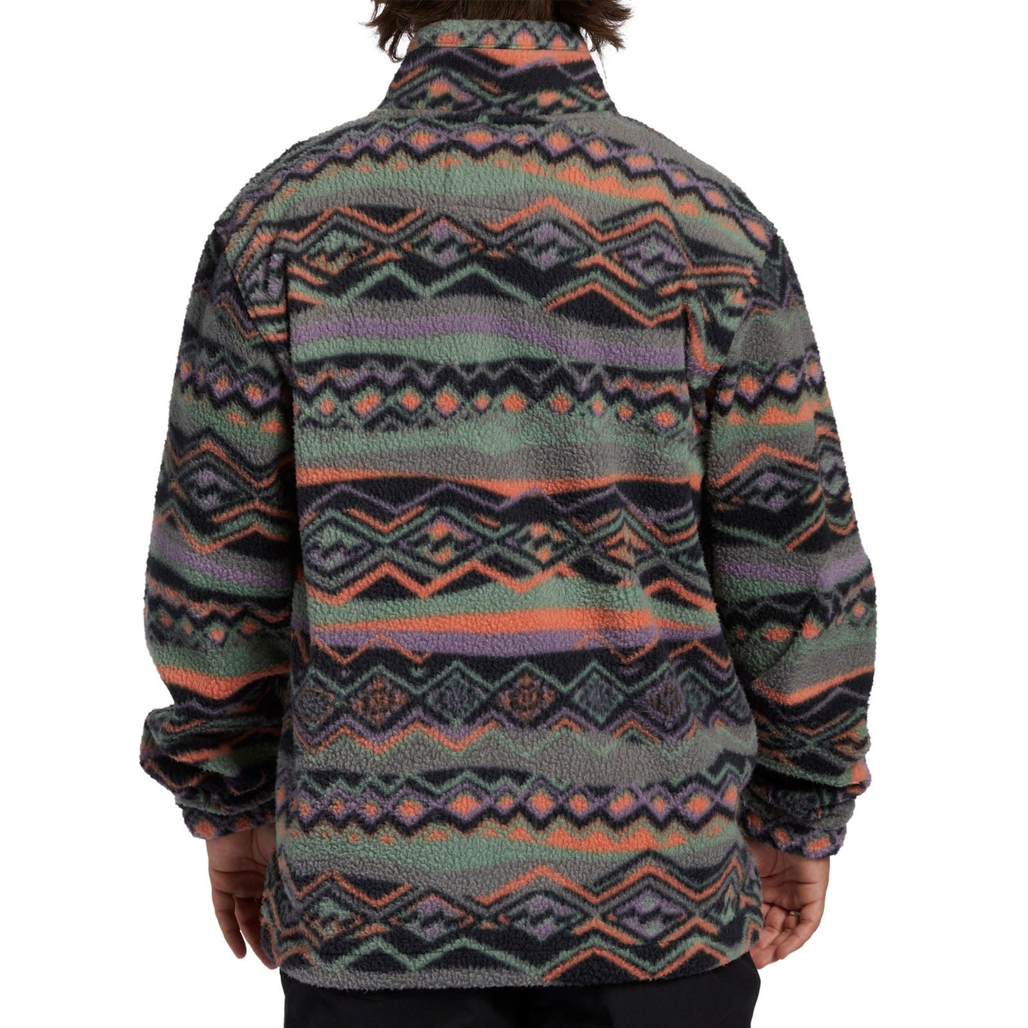 Billabong Mens Boundary Half Zip Mock Neck Fleece