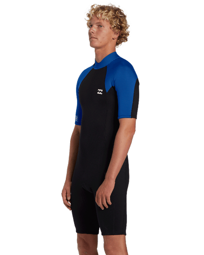 Billabong Mens 2mm Foil Back Zip Short Sleeve Wetsuit