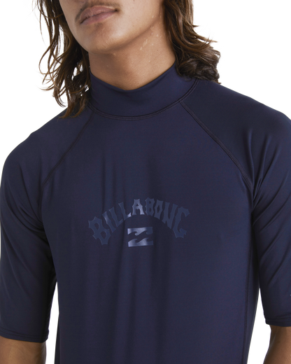 Billabong Mens Arch Wave Short Sleeve UPF 50 Surf Rash Vest