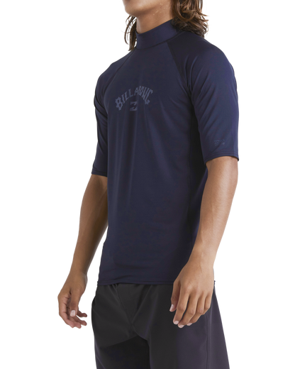 Billabong Mens Arch Wave Short Sleeve UPF 50 Surf Rash Vest