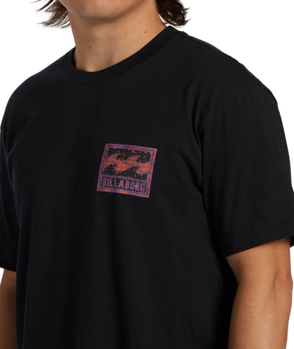 Billabong Mens Crayon Wave Short Sleeve T-Shirt